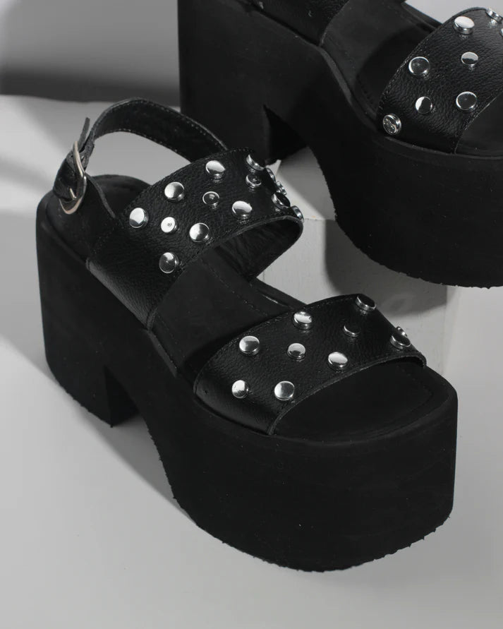 FEDERICA - Sandalias en cuero para mujer