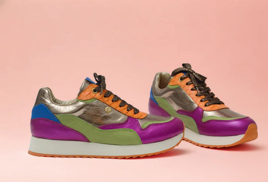 MERLINA -  Zapatillas en cuero para mujer