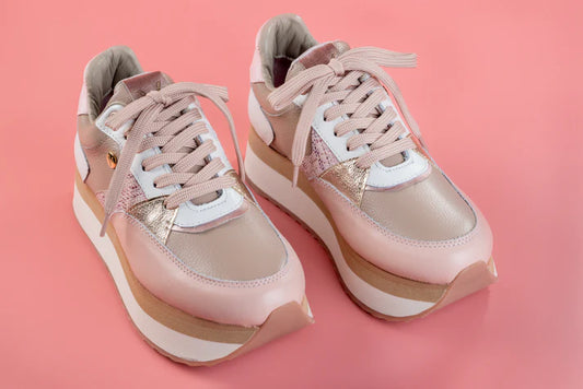 ANTONINA ROSA - zapatilla de cuero para mujer