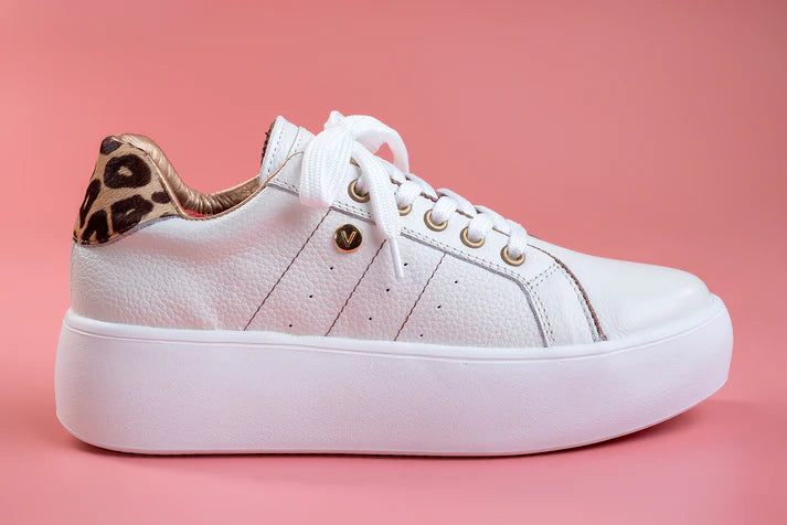 MAITE PRINT - Zapatilla en cuero para mujer.