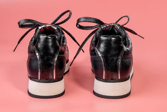 ANTONELA NEGRO - zapatilla de cuero para mujer