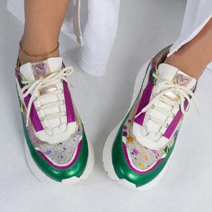BRUNA ESMERALDA - Zapatilla en cuero para mujer