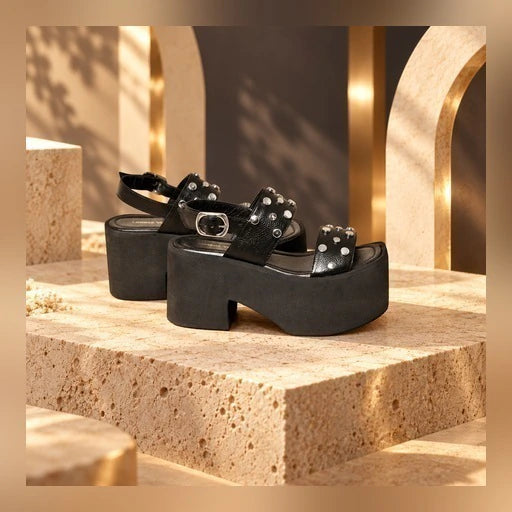 FEDERICA  -  Sandalias en cuero para mujer