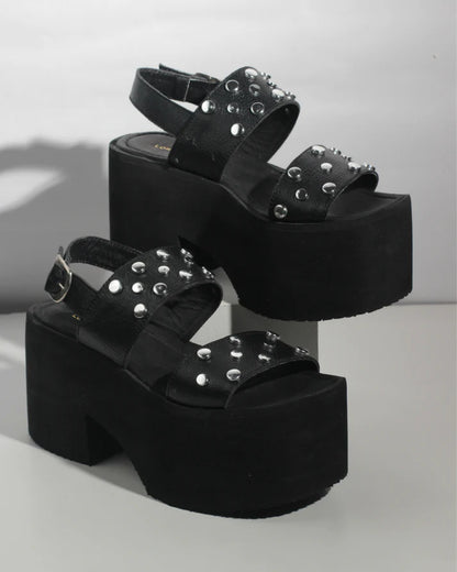 FEDERICA  -  Sandalias en cuero para mujer