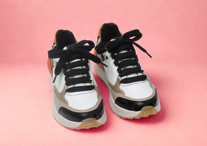 MARIANELLA TAUPE - zapatilla de cuero para mujer.