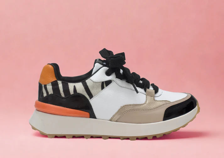 MARIANELLA TAUPE - zapatilla de cuero para mujer.