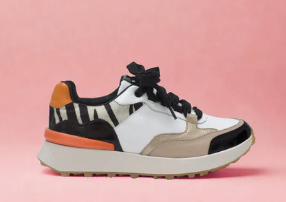 MARIANELLA TAUPE - zapatilla de cuero para mujer.