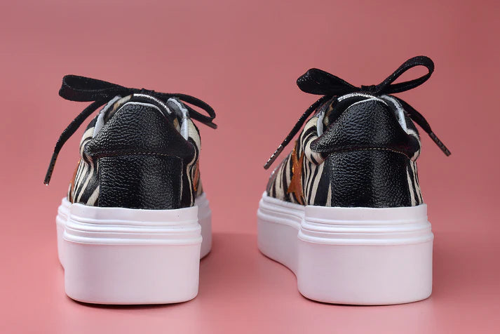 MACARENA PRINT - zapatilla de cuero para mujer.