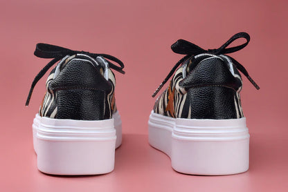 MACARENA PRINT - zapatilla de cuero para mujer.