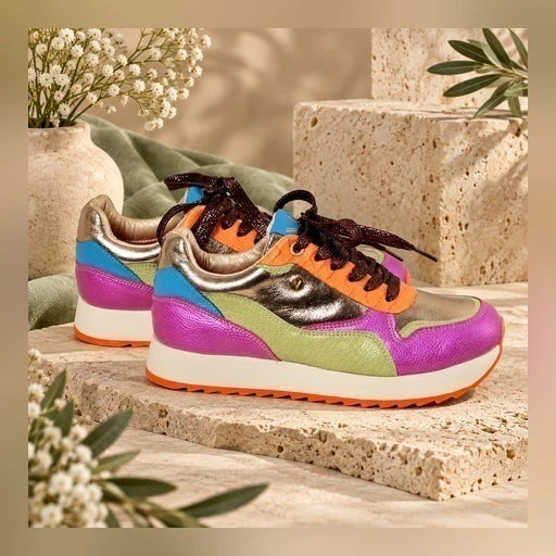 MERLINA -  Zapatillas en cuero para mujer