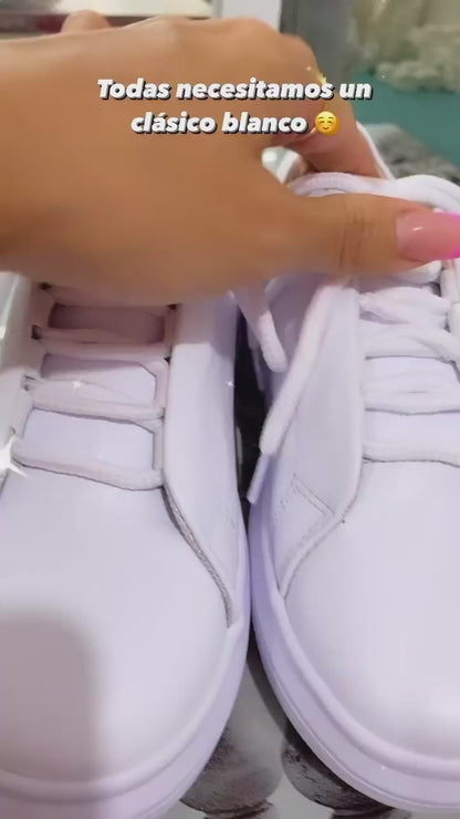 VICTORIA -  Zapatillas en cuero para mujer